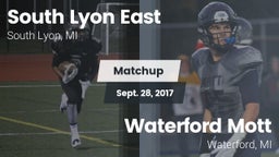 Matchup: South Lyon East vs. Waterford Mott 2017