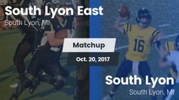 Matchup: South Lyon East vs. South Lyon  2017