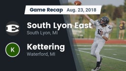 Recap: South Lyon East  vs. Kettering  2018