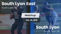 Matchup: South Lyon East vs. South Lyon  2018
