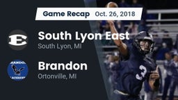 Recap: South Lyon East  vs. Brandon  2018