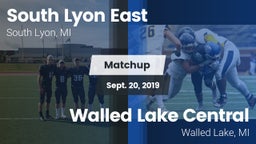 Matchup: South Lyon East vs. Walled Lake Central  2019