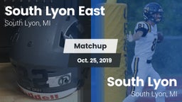 Matchup: South Lyon East vs. South Lyon  2019