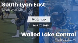 Matchup: South Lyon East vs. Walled Lake Central  2020