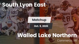 Matchup: South Lyon East vs. Walled Lake Northern  2020