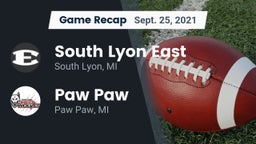 Recap: South Lyon East  vs. Paw Paw  2021