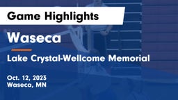 Waseca  vs Lake Crystal-Wellcome Memorial  Game Highlights - Oct. 12, 2023