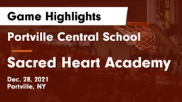 Portville Central School vs Sacred Heart Academy Game Highlights - Dec. 28, 2021