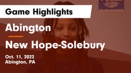Abington  vs New Hope-Solebury  Game Highlights - Oct. 11, 2022