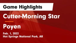 Cutter-Morning Star  vs Poyen  Game Highlights - Feb. 1, 2022