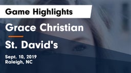 Grace Christian  vs St. David's Game Highlights - Sept. 10, 2019