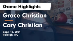 Grace Christian  vs Cary Christian Game Highlights - Sept. 16, 2021