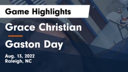 Grace Christian  vs Gaston Day Game Highlights - Aug. 13, 2022