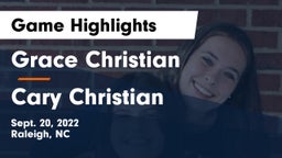 Grace Christian  vs  Cary Christian Game Highlights - Sept. 20, 2022