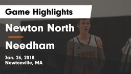Newton North  vs Needham  Game Highlights - Jan. 26, 2018