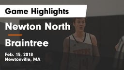 Newton North  vs Braintree  Game Highlights - Feb. 15, 2018