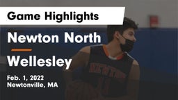 Newton North  vs Wellesley  Game Highlights - Feb. 1, 2022