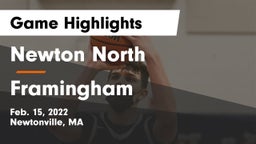 Newton North  vs Framingham  Game Highlights - Feb. 15, 2022