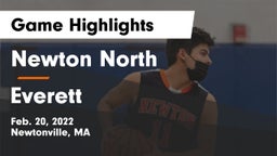 Newton North  vs Everett  Game Highlights - Feb. 20, 2022