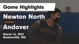 Newton North  vs Andover  Game Highlights - March 16, 2022