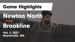 Newton North  vs Brookline  Game Highlights - Feb. 3, 2023