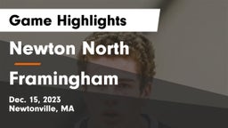 Newton North  vs Framingham  Game Highlights - Dec. 15, 2023