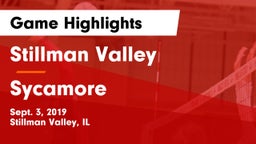 Stillman Valley  vs Sycamore  Game Highlights - Sept. 3, 2019