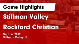 Stillman Valley  vs Rockford Christian  Game Highlights - Sept. 6, 2019
