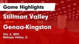 Stillman Valley  vs Genoa-Kingston  Game Highlights - Oct. 3, 2023
