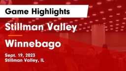 Stillman Valley  vs Winnebago  Game Highlights - Sept. 19, 2023