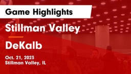 Stillman Valley  vs DeKalb  Game Highlights - Oct. 21, 2023