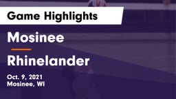 Mosinee  vs Rhinelander  Game Highlights - Oct. 9, 2021