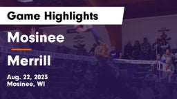 Mosinee  vs Merrill  Game Highlights - Aug. 22, 2023