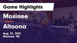 Mosinee  vs Altoona  Game Highlights - Aug. 22, 2023