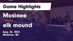 Mosinee  vs elk mound Game Highlights - Aug. 26, 2023