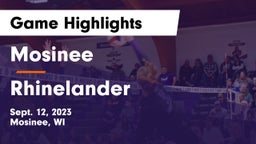 Mosinee  vs Rhinelander  Game Highlights - Sept. 12, 2023