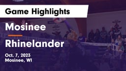 Mosinee  vs Rhinelander  Game Highlights - Oct. 7, 2023