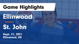 Ellinwood  vs St. John  Game Highlights - Sept. 21, 2021