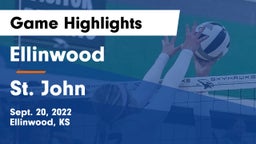 Ellinwood  vs St. John  Game Highlights - Sept. 20, 2022