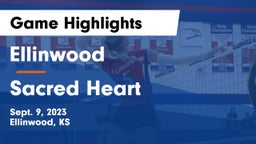 Ellinwood  vs Sacred Heart  Game Highlights - Sept. 9, 2023