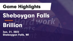 Sheboygan Falls  vs Brillion  Game Highlights - Jan. 21, 2022