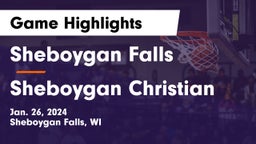 Sheboygan Falls  vs Sheboygan Christian  Game Highlights - Jan. 26, 2024