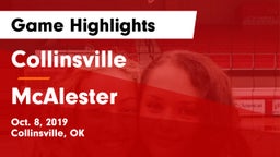 Collinsville  vs McAlester  Game Highlights - Oct. 8, 2019