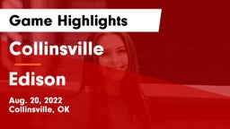 Collinsville  vs Edison  Game Highlights - Aug. 20, 2022
