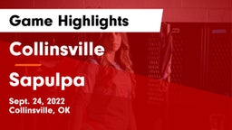 Collinsville  vs Sapulpa  Game Highlights - Sept. 24, 2022