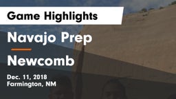 Navajo Prep  vs Newcomb  Game Highlights - Dec. 11, 2018