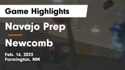 Navajo Prep  vs Newcomb  Game Highlights - Feb. 16, 2023