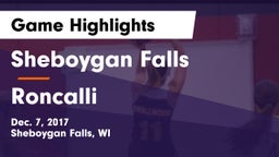 Sheboygan Falls  vs Roncalli  Game Highlights - Dec. 7, 2017