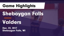 Sheboygan Falls  vs Valders Game Highlights - Dec. 22, 2017