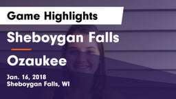 Sheboygan Falls  vs Ozaukee  Game Highlights - Jan. 16, 2018